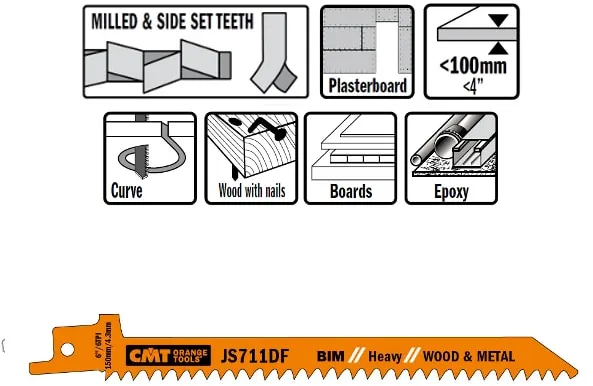 Bajonettblad 150mm BIM Heavy