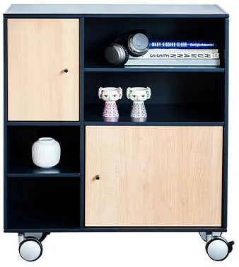 Kidi Square Classic boklåda med hjul - 34 cm