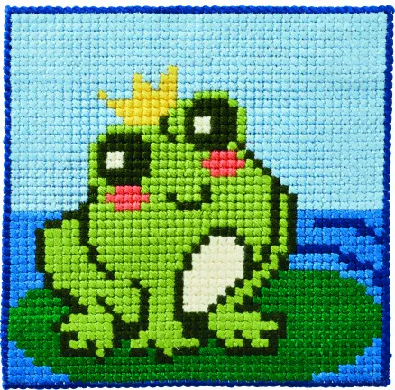Permin Broderiset Barnstramaj Groda 25x25cm