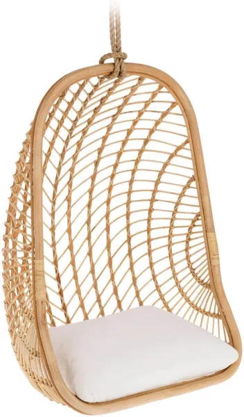 Ekaterina, Utomhushängstol, natur/vit, H127x85x73 cm