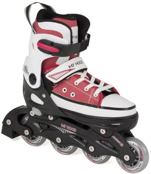 Inliners My Hood Canvas Rollers röd Strl. 29-32