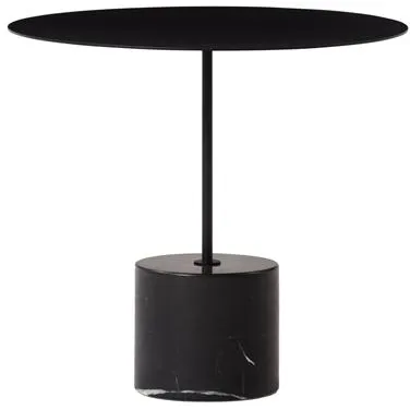 Wendelbo Calibre Sidobord Låg Svart/Svart Marmor
