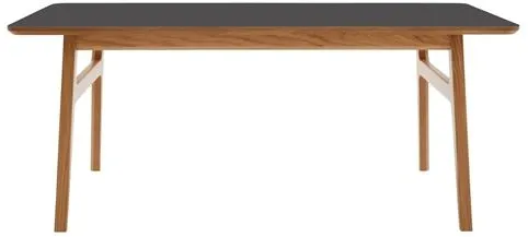 Magnus Olesen Freya Soffbord Massiv Lackerad Ek/Linoleum Svart 4023 Forbo L 120 x B 60 x H 50