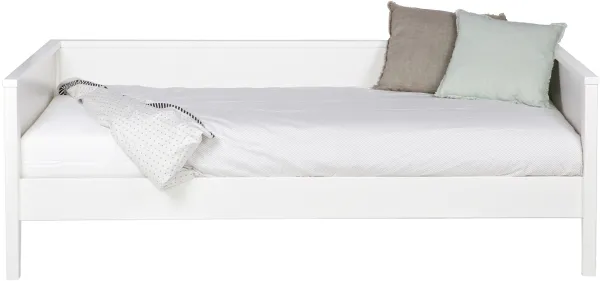 Nikki, Bäddsoffa, vit, H73x100x208 cm, furu