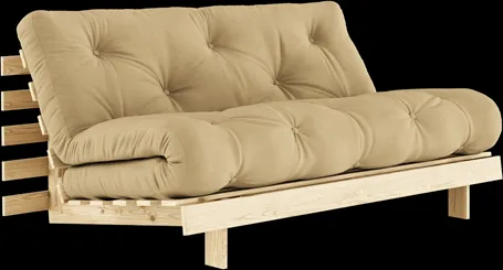 Karup Design Roots Bäddsoffa M. Madrass 160x200 758 Wheat Beige/Furu