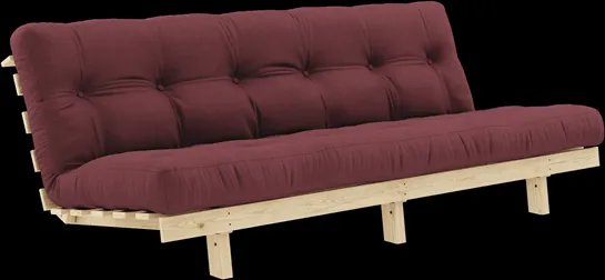 Karup Design Lean Bäddsoffa Med Alpha Madrass 130x200 Bordeaux/Raw