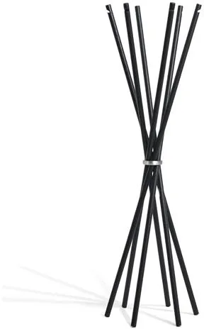 Møbel Copenhagen Coat Klädhängare Svartlackerad Ask/Polerad Aluminium