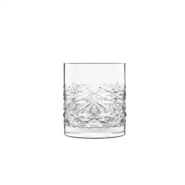 Luigi Bormioli Mixology Textures vattenglas/whiskyglas 38 cl - 4 st.
