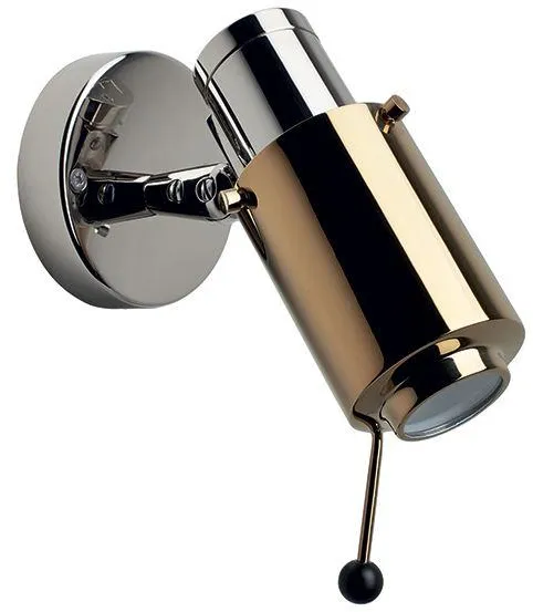 Biny Spot Vägglampa Nickel & Guld M. LED